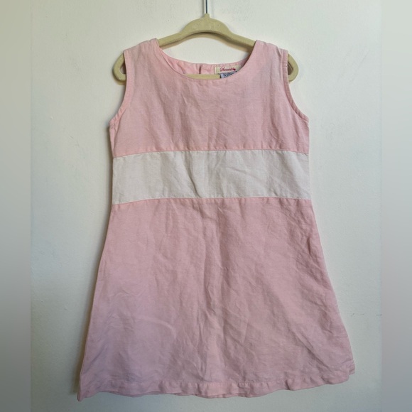 Sweetdil vintage linen dress for little girls size 4 - Picture 6 of 9